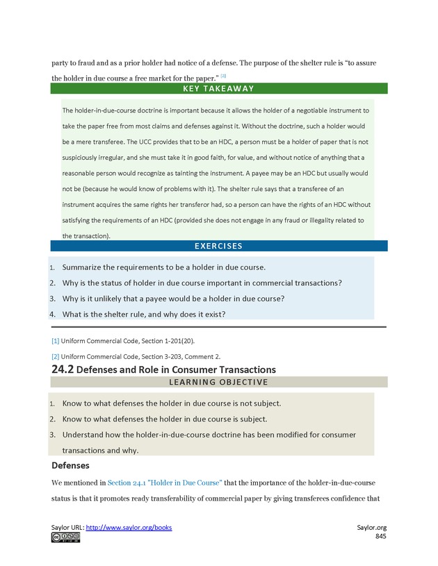Business Law and the Legal Environment - Page 845